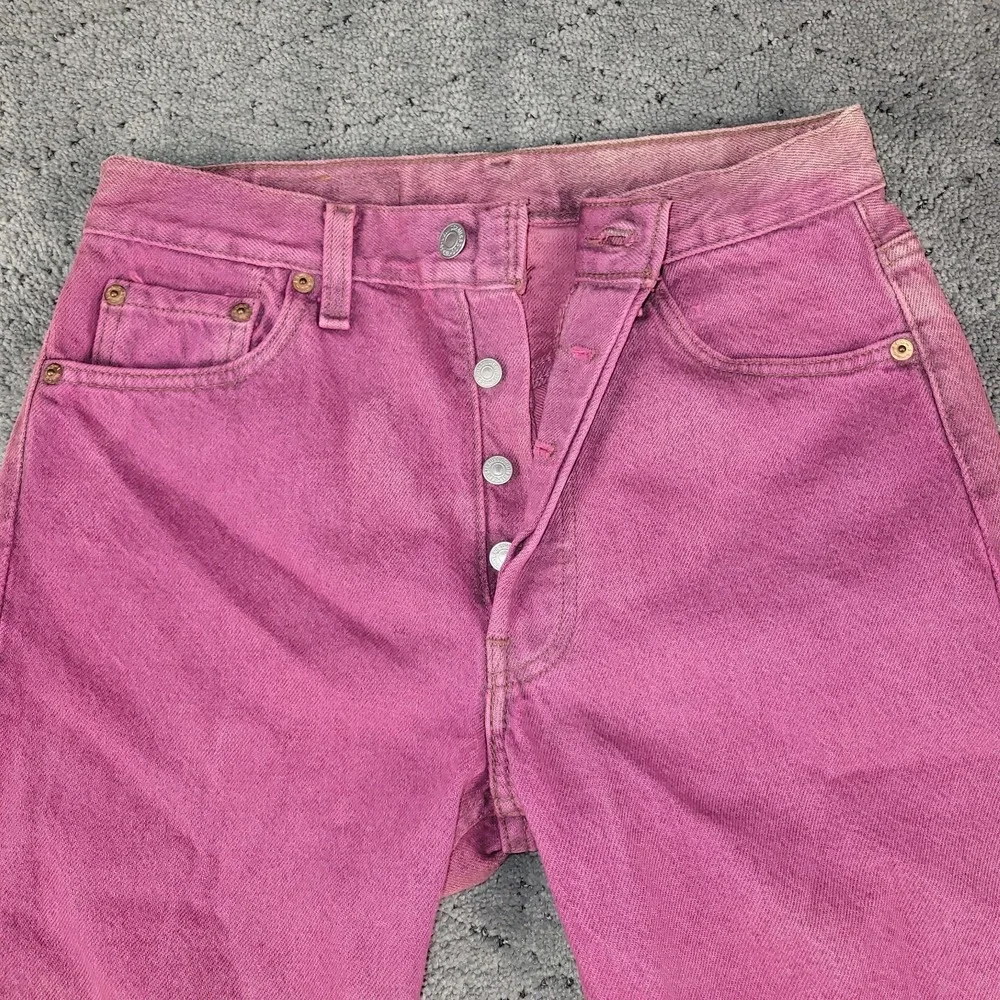VTG Levis 501 Jeans Mens 29x32 Purple 501-0648 Button Fly Made In USA 90s 1994